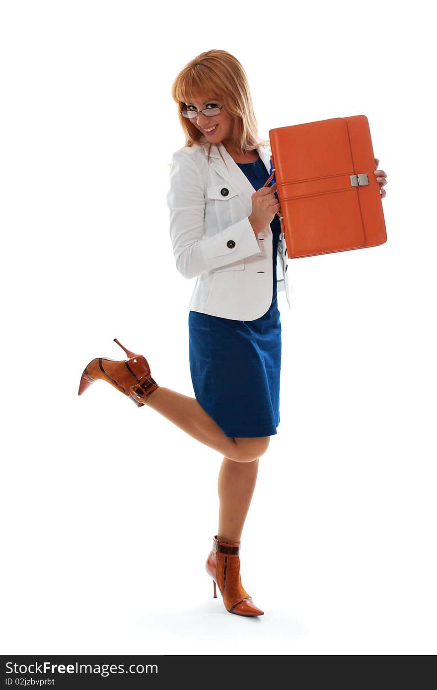 Smiling woman businesswoman