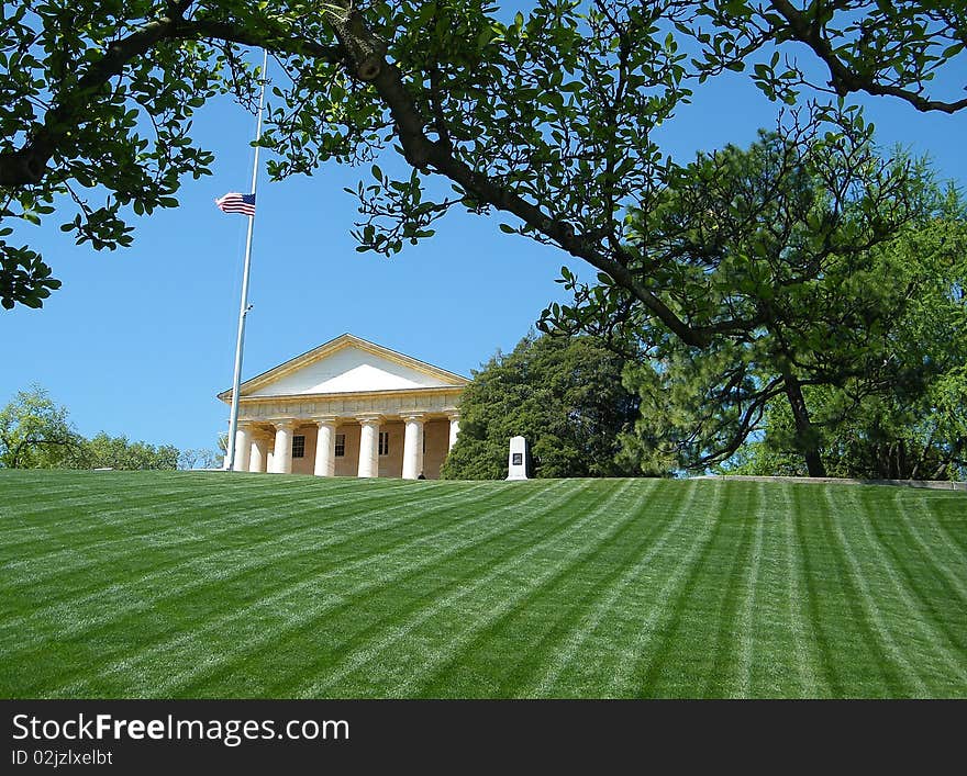 Arlington House Memorial in Arlington National Cemetery, Arlington Virginia USA. Arlington House Memorial in Arlington National Cemetery, Arlington Virginia USA