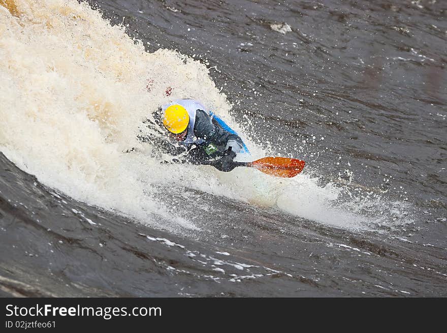 Freestyle on whitewater