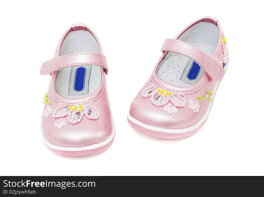 Pink shoes for baby girls