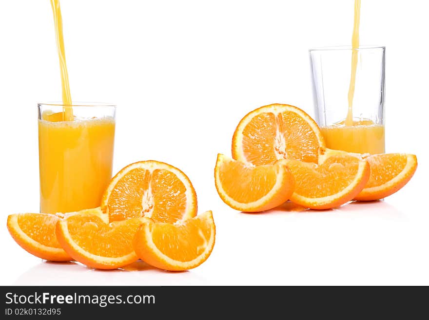 Orange And Outpouring Juice