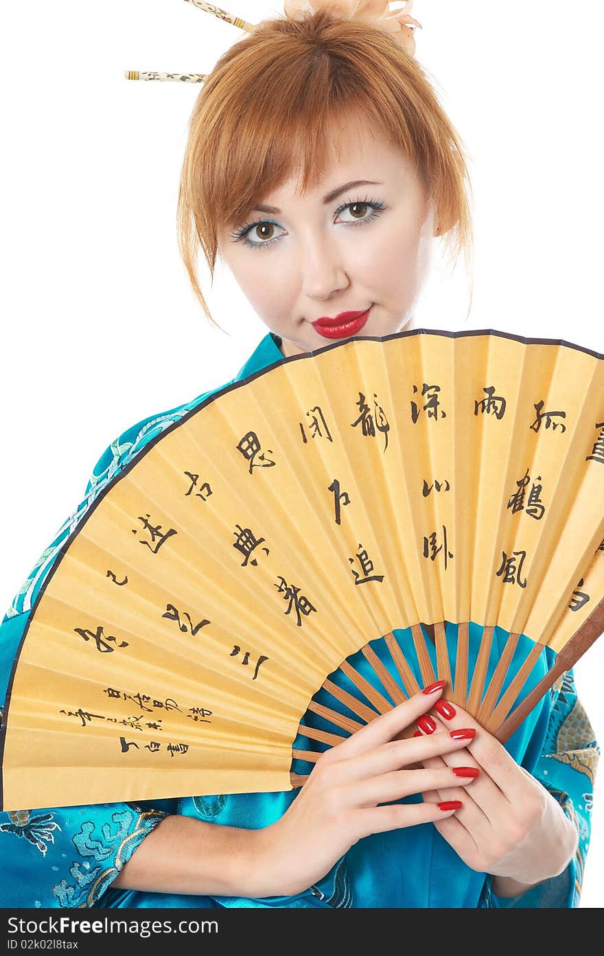 Girl with a Fan