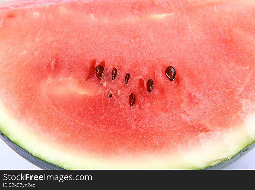 Juicy watermelon in close up