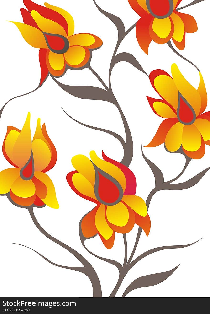 Vector floral design