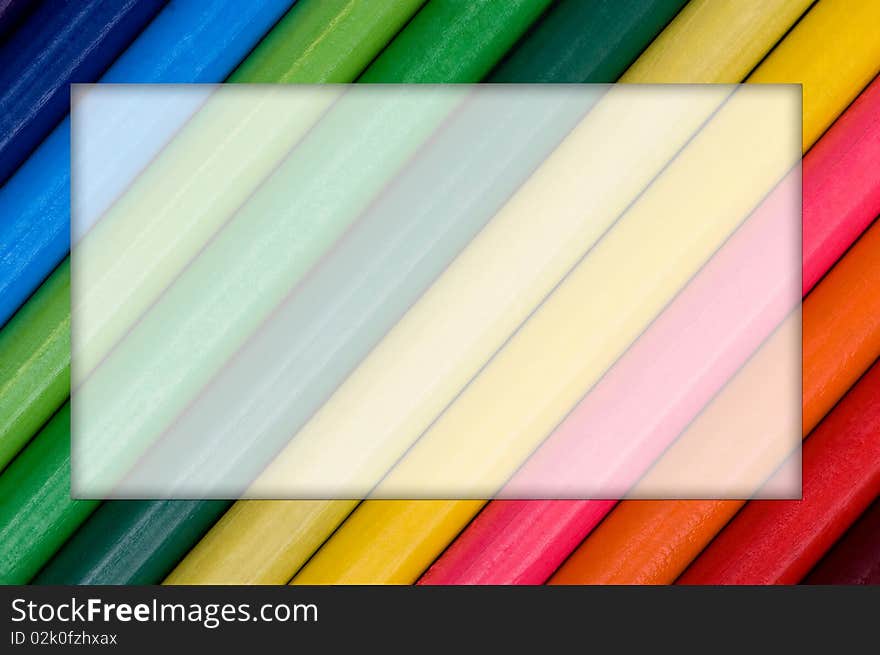 Close up image of multicolor pencils background