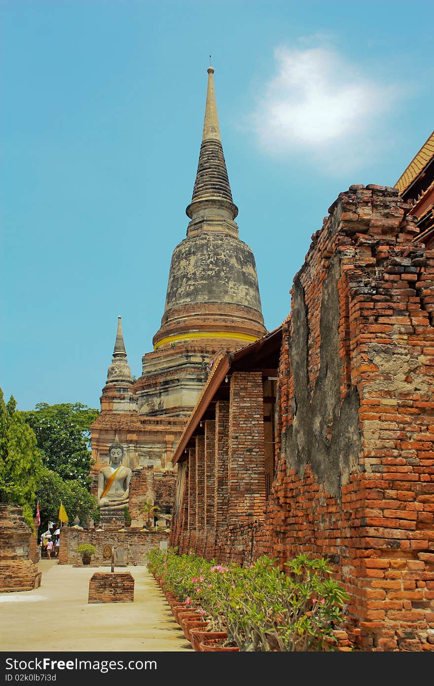 Ancient stupa of Buddha in Thailand