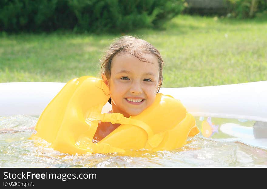 Girl in the rescue Life buoys