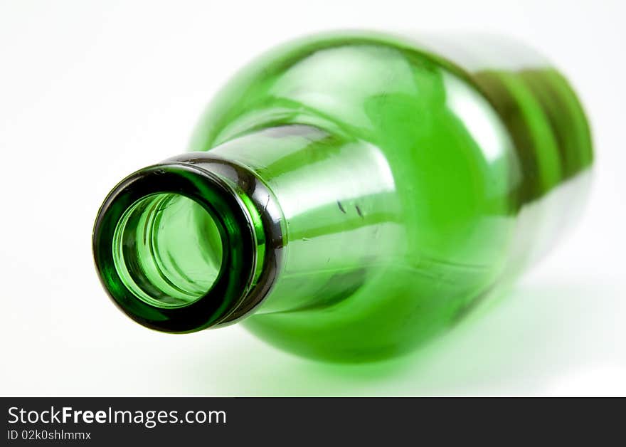 Green beer bottle