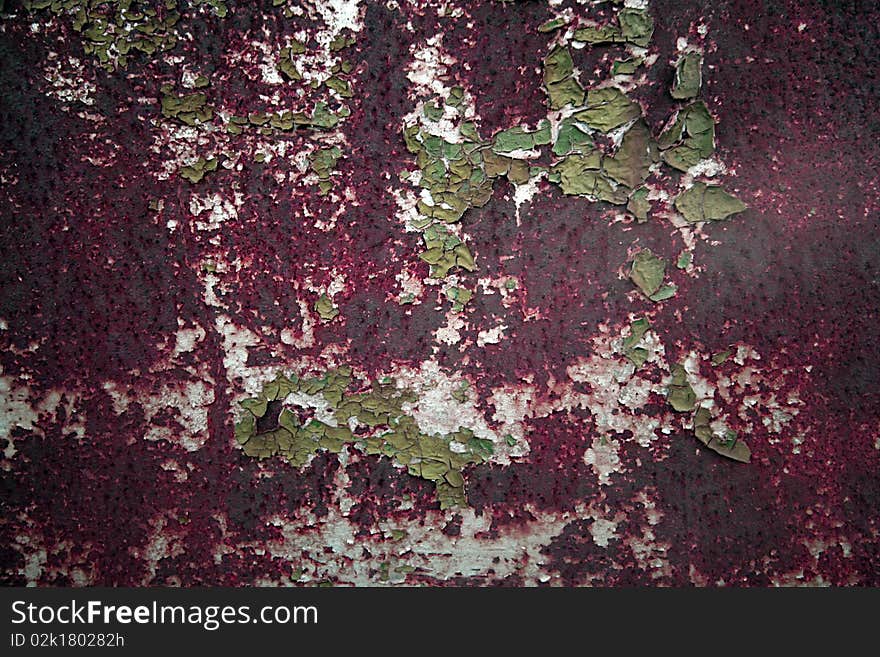 Rusty iron background, ruined by the years. Rusty iron background, ruined by the years