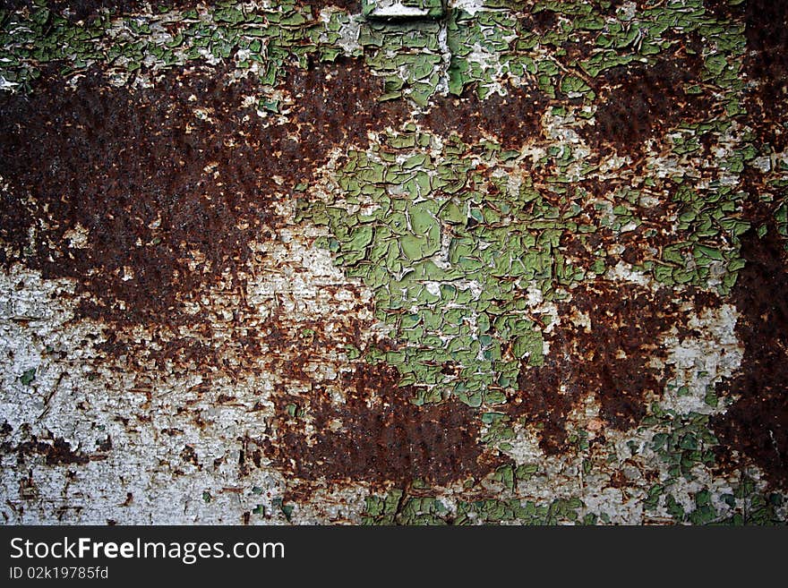 Rusty iron background, ruined by the years. Rusty iron background, ruined by the years