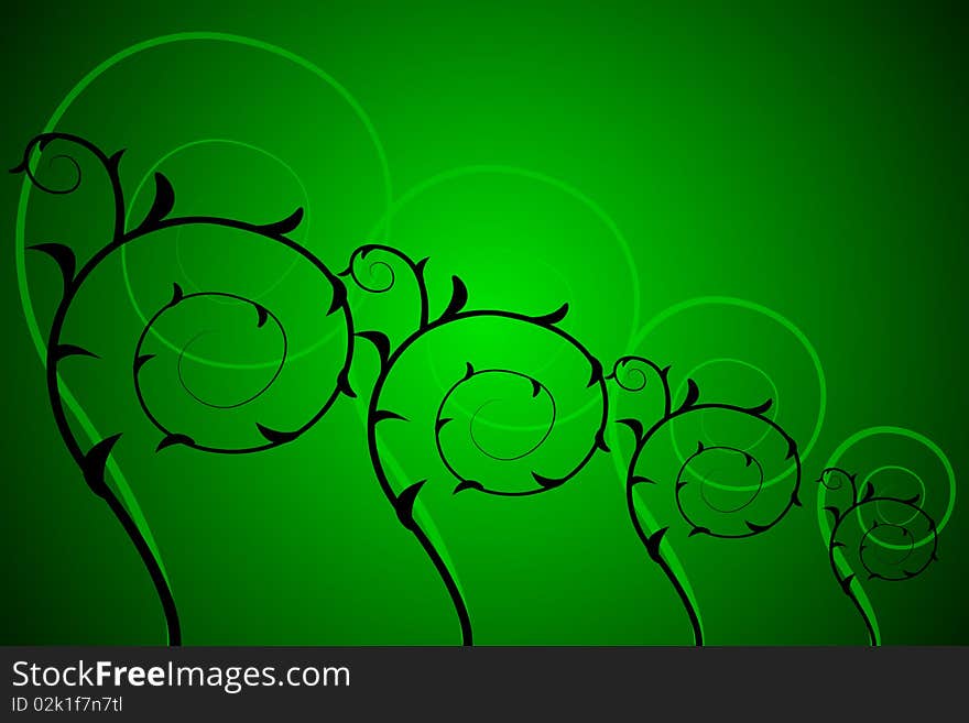 Green vector background