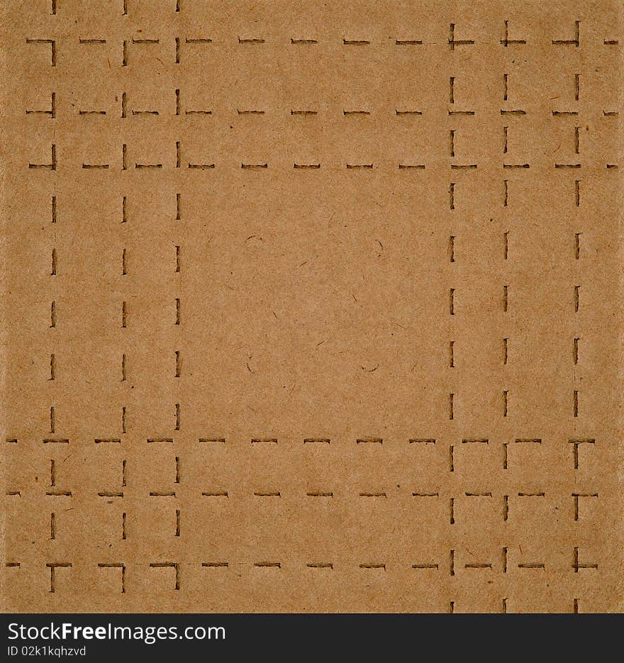 Cardboard with Perforated Lines