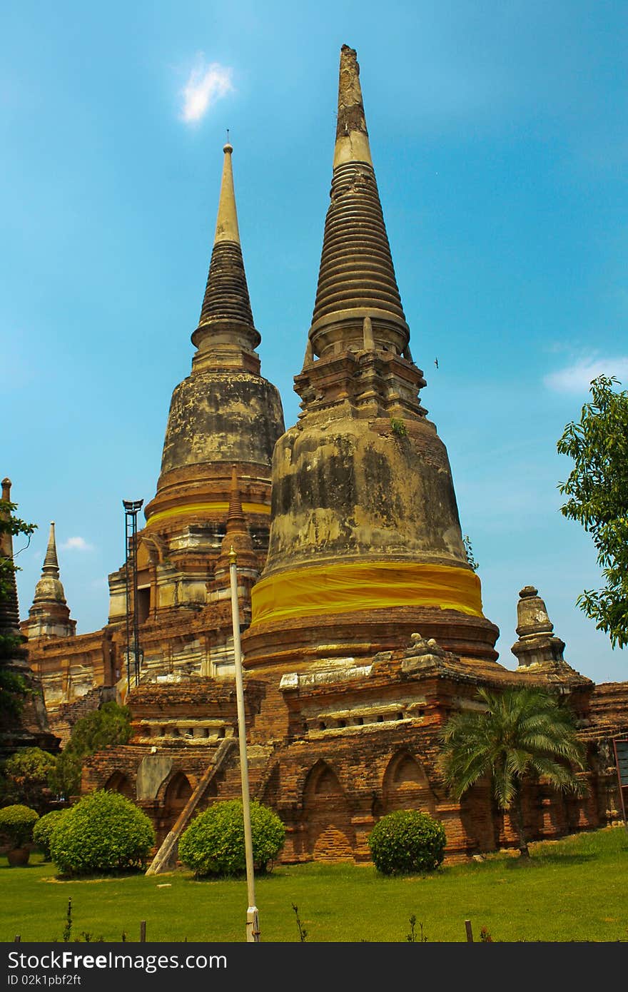 Ancient stupa of Buddha in Thailand