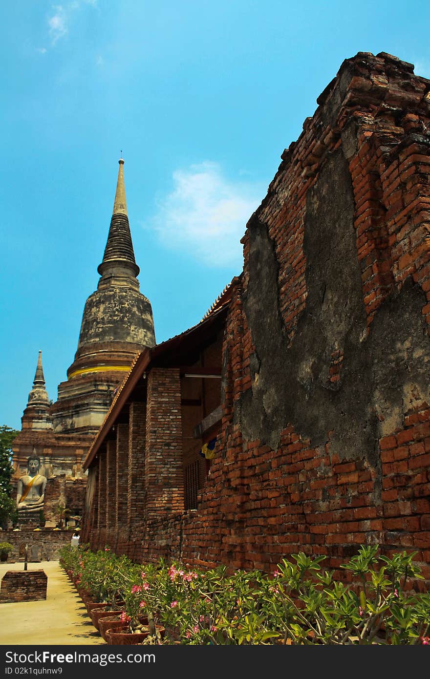 Ancient Stupa Of Buddha In Thailand