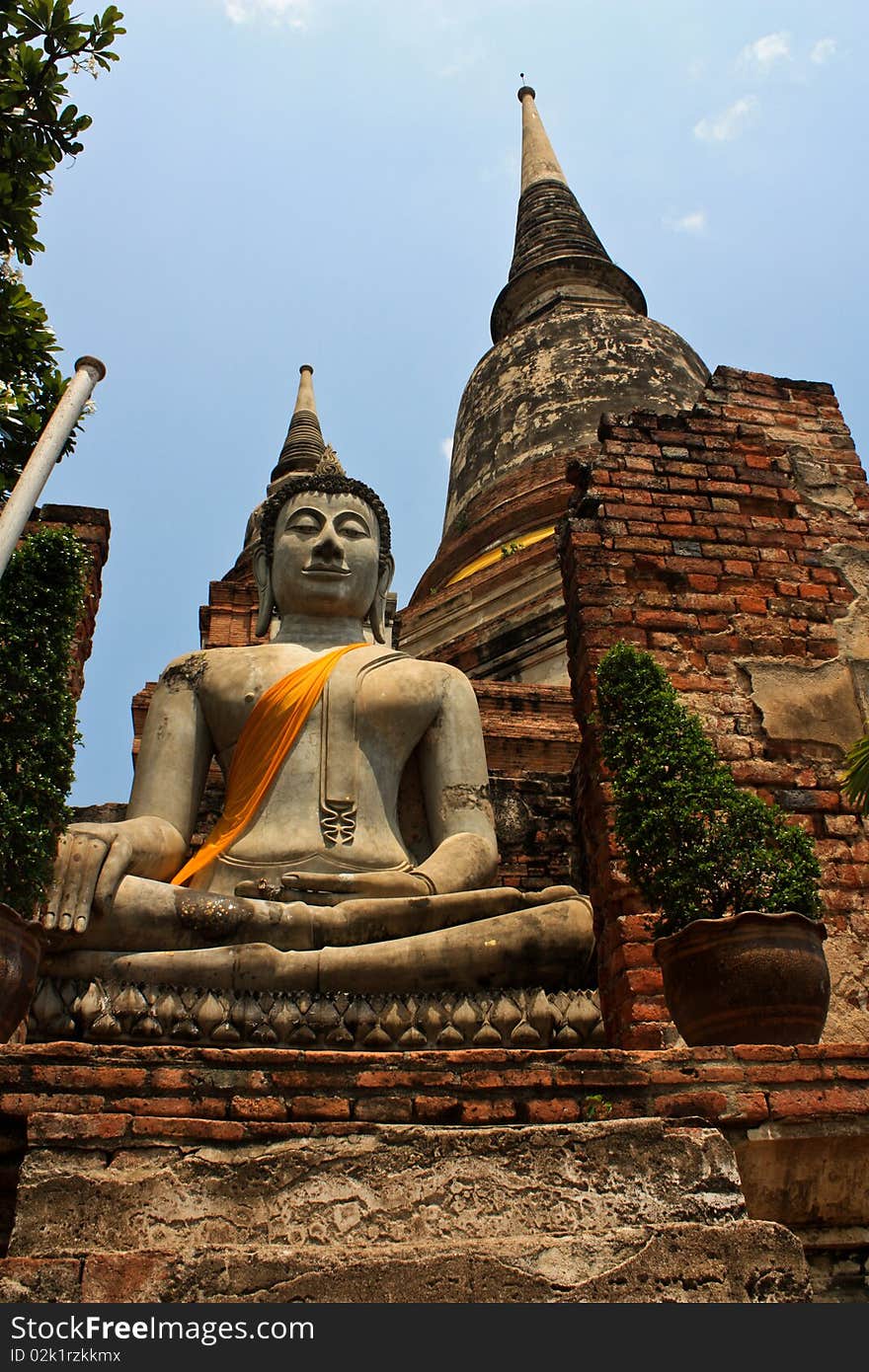 Ancient Stupa Of Buddha In Thailand