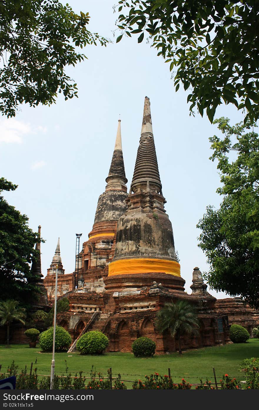 Ancient stupa of Buddha in Thailand