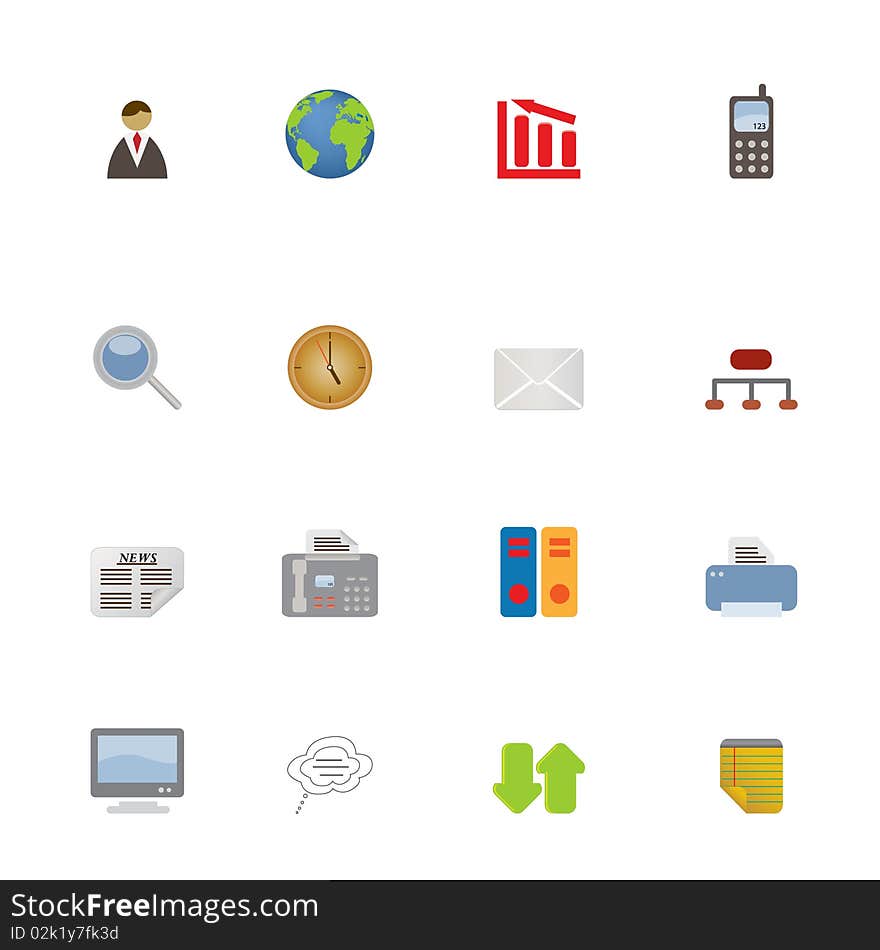 Business Icons and Symbols icon set
