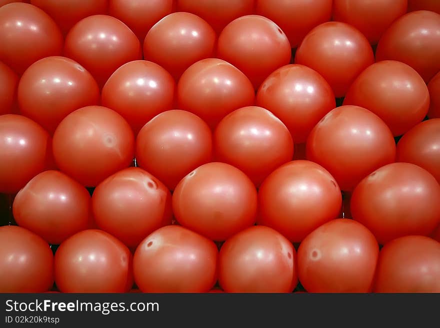 Balloons row for background in party