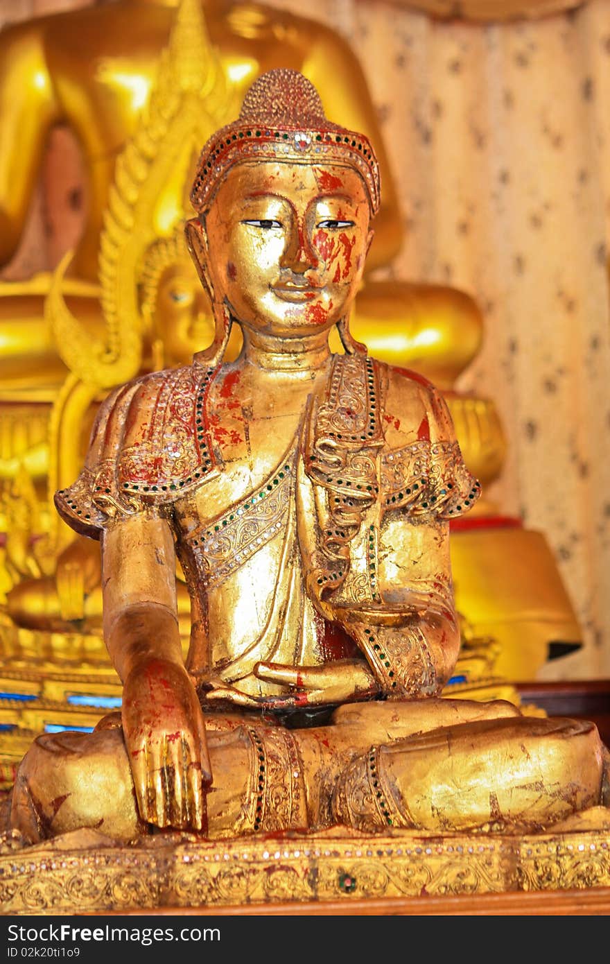 Wooden Buddha in Thailand