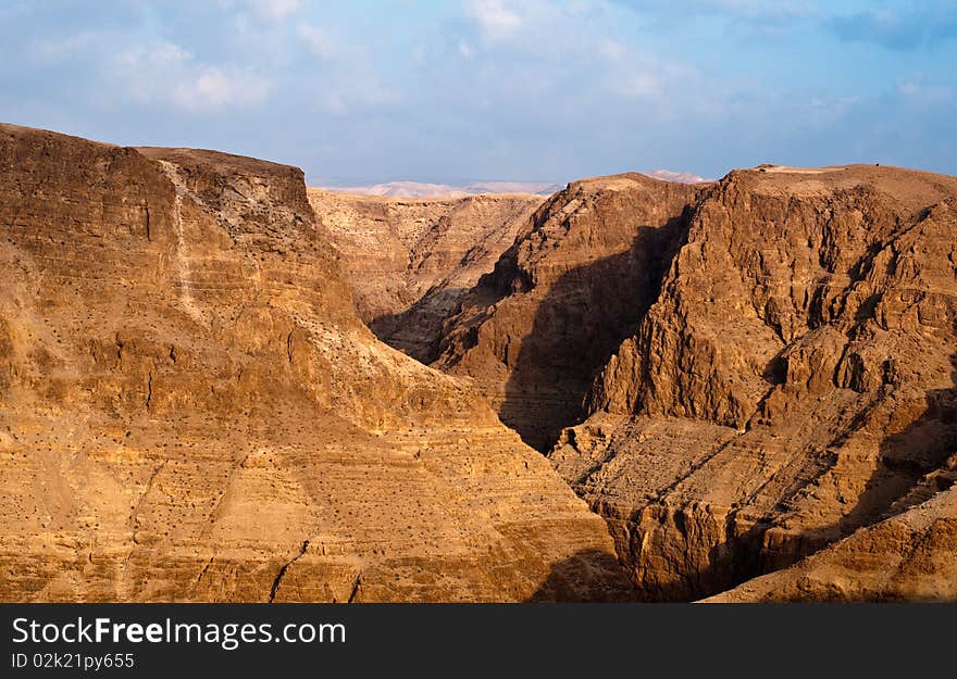 Wadi Darga place, area near Dead Sea. Wadi Darga place, area near Dead Sea