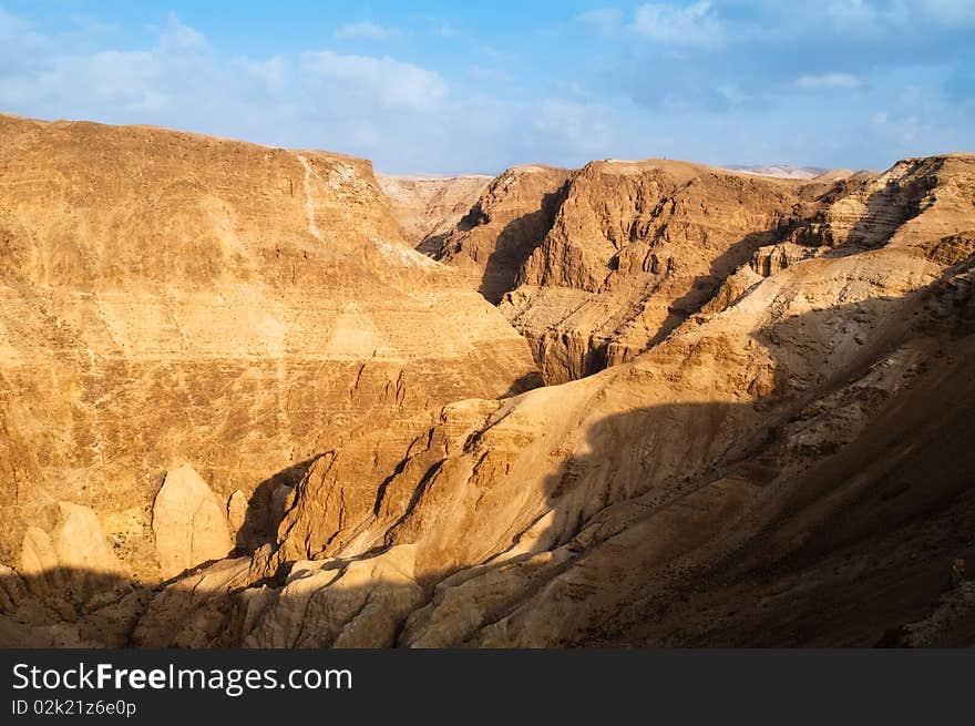 Israel - Wadi Darga area, near  Dead Sea Hills. Israel - Wadi Darga area, near  Dead Sea Hills