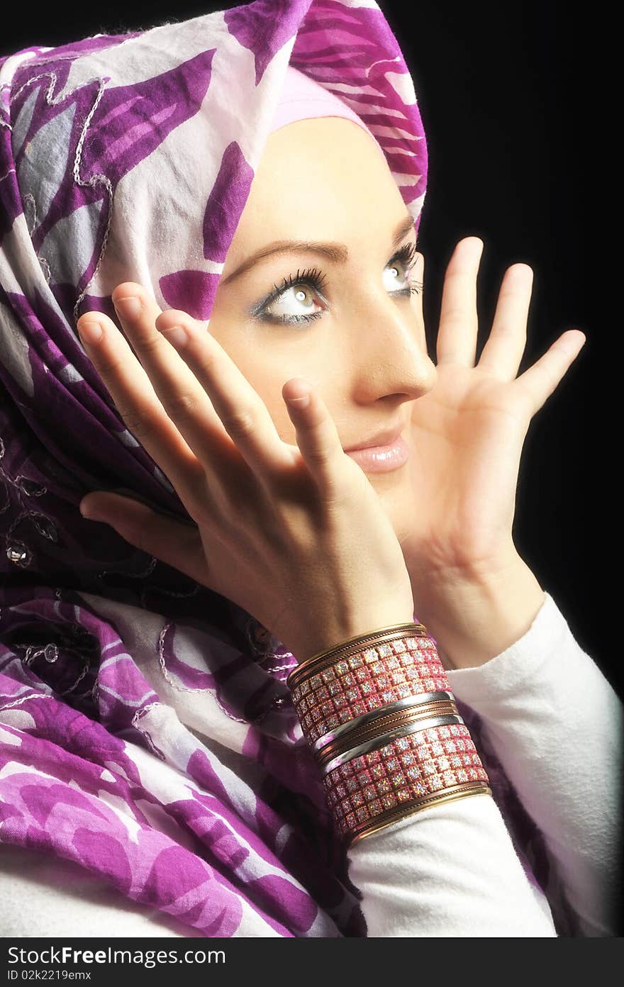 Beautiful Muslim fashion girl