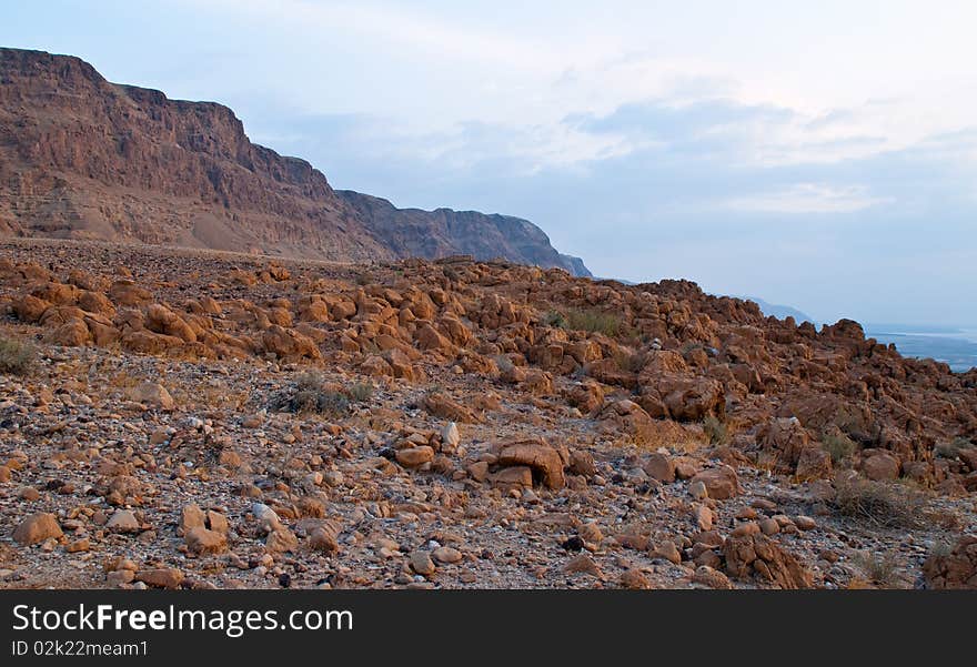 Dead Sea Hills area. Sunrise. Dead Sea Hills area. Sunrise.