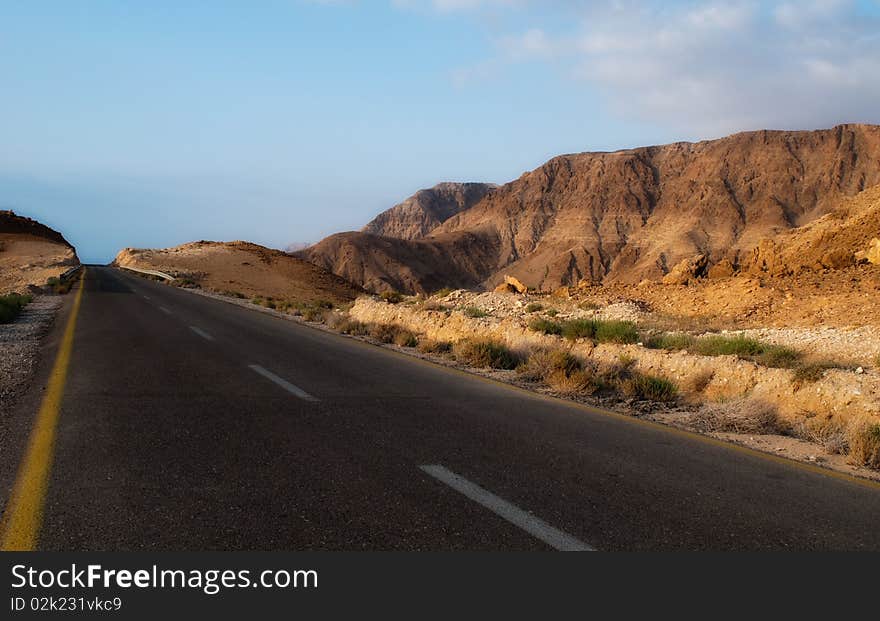 Dead Sea road. Wadi Darga area. Dead Sea road. Wadi Darga area.