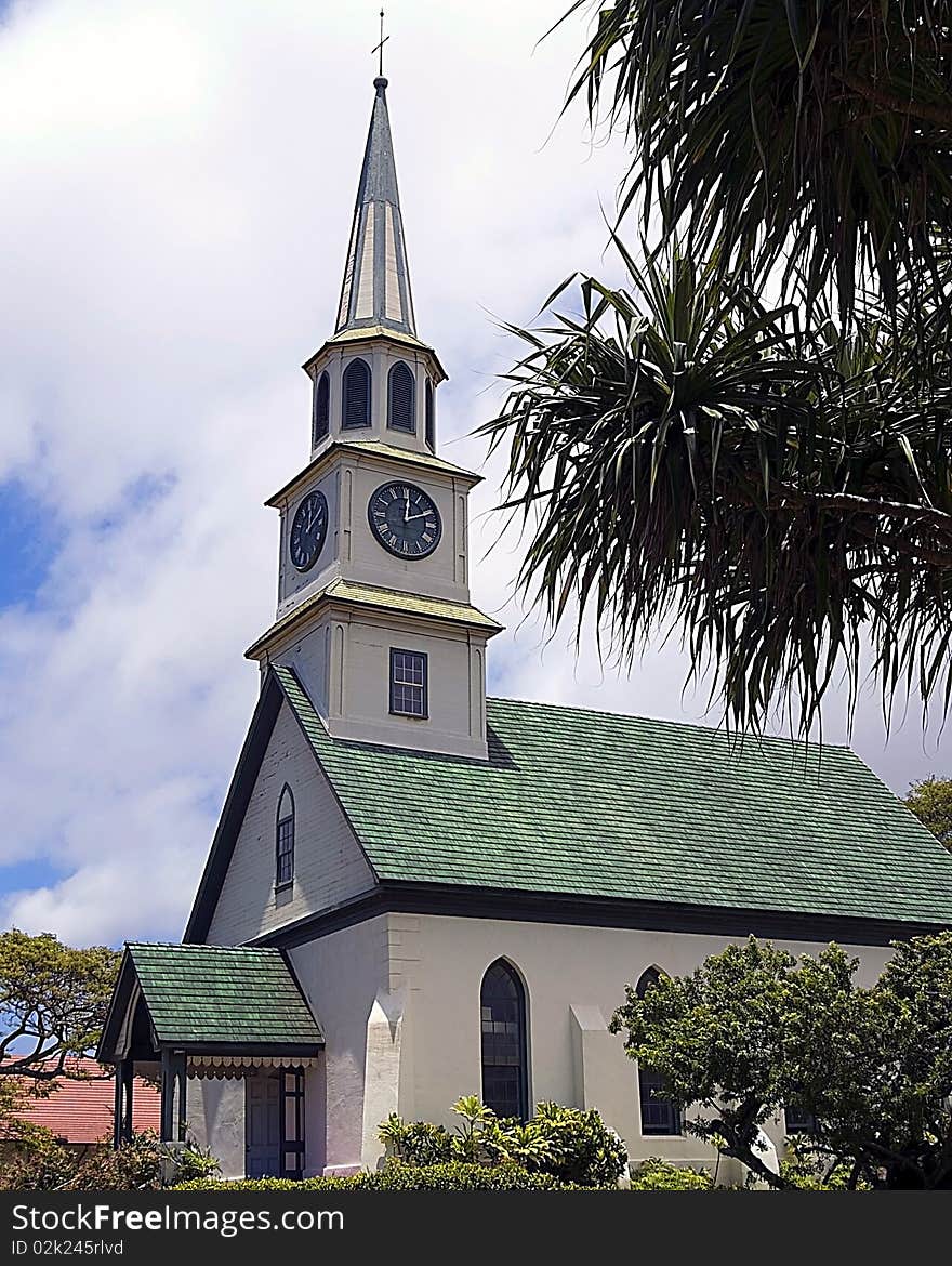 A charming church in Wailuku, Maui, Hawaii. A charming church in Wailuku, Maui, Hawaii