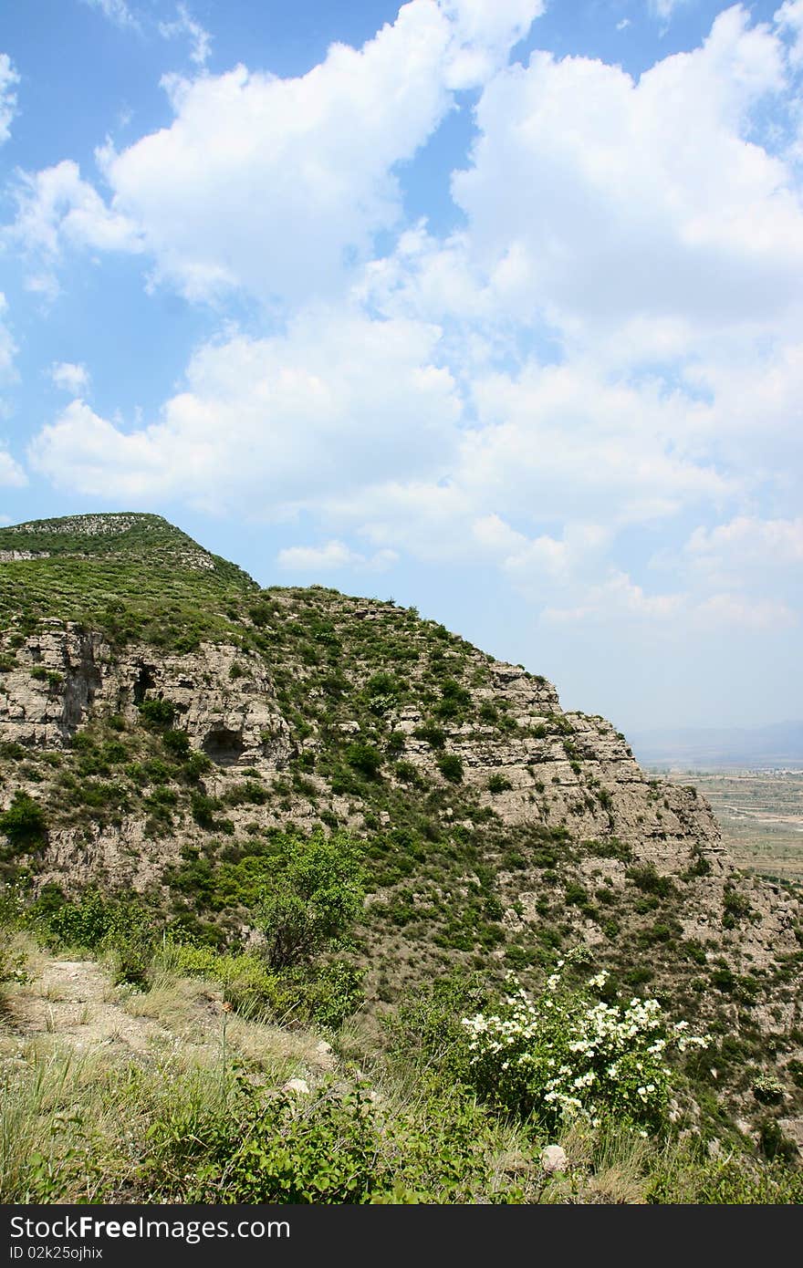 Early summer, the mountain scenery in northern China. Early summer, the mountain scenery in northern China