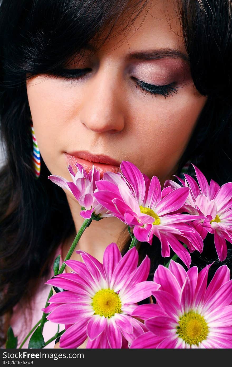 Studio Shot Of Beautiful Woman