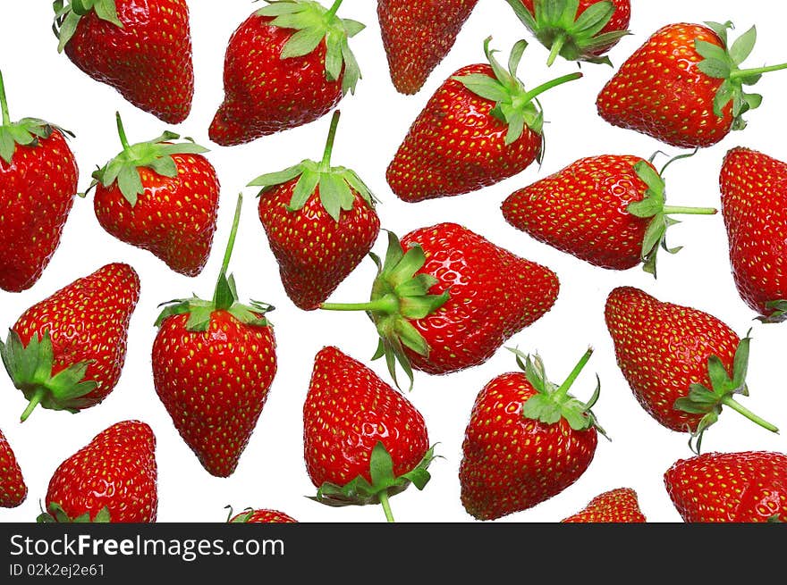 Strawberry On A White Background