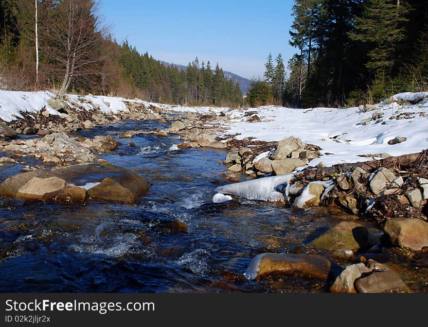 Winter Small River