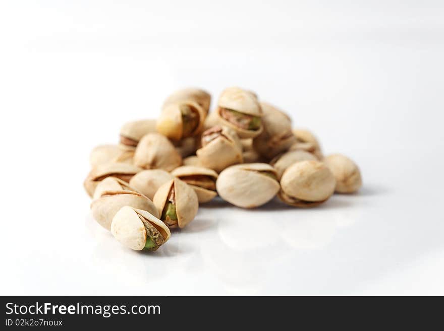 Pile of pistachios