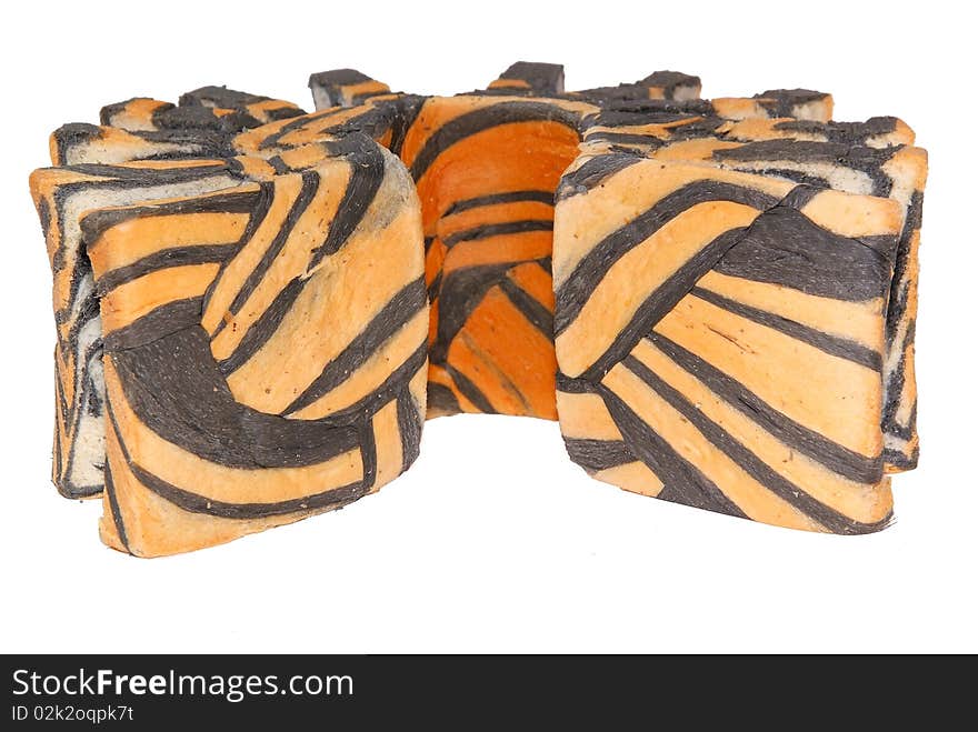 Tiger pattern bread