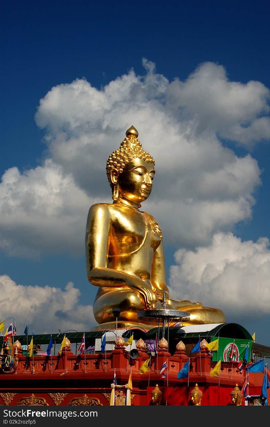 Molded figure in temple of Thailand