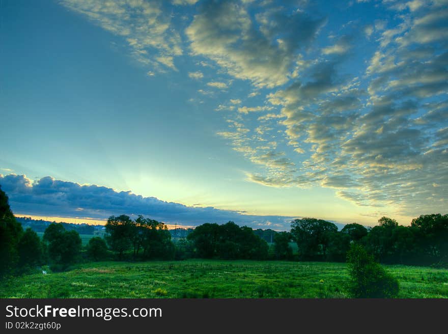 Sunrise landscape