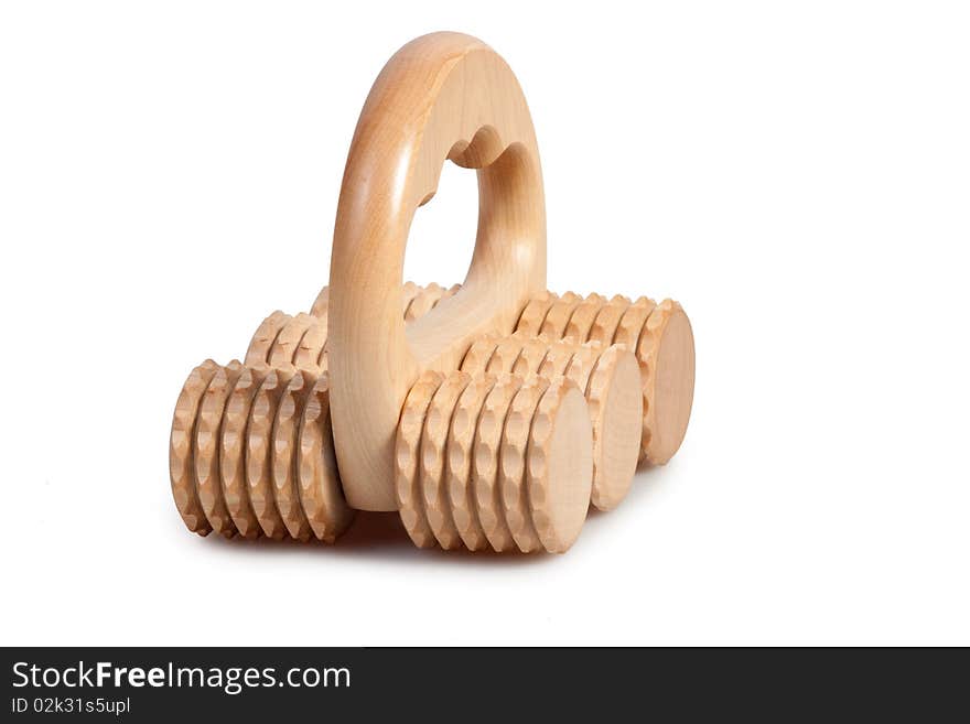 Wooden roller massager