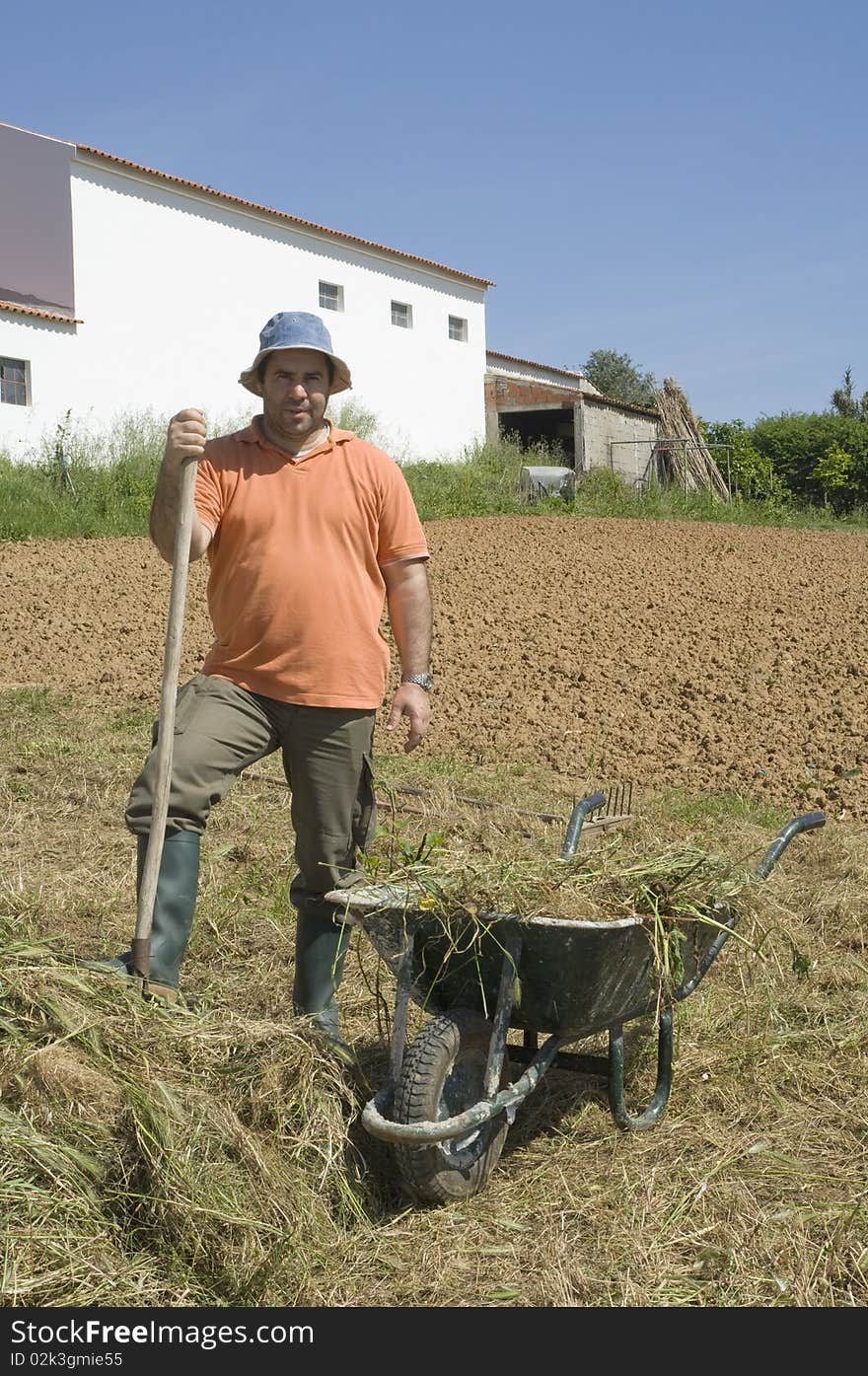 Farmer Working On The Farm