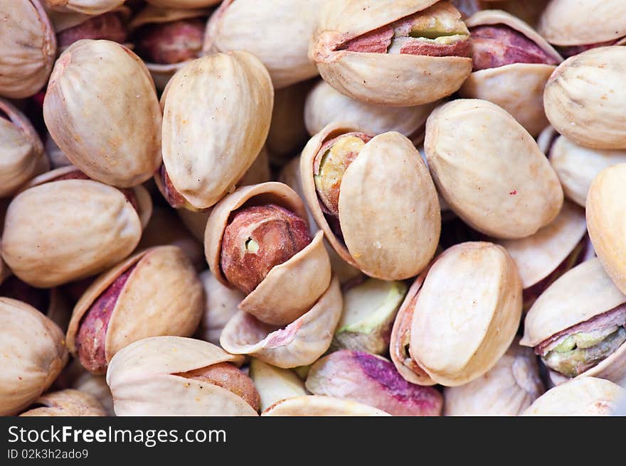 An image of pistachios suitable for wallpaper or background use