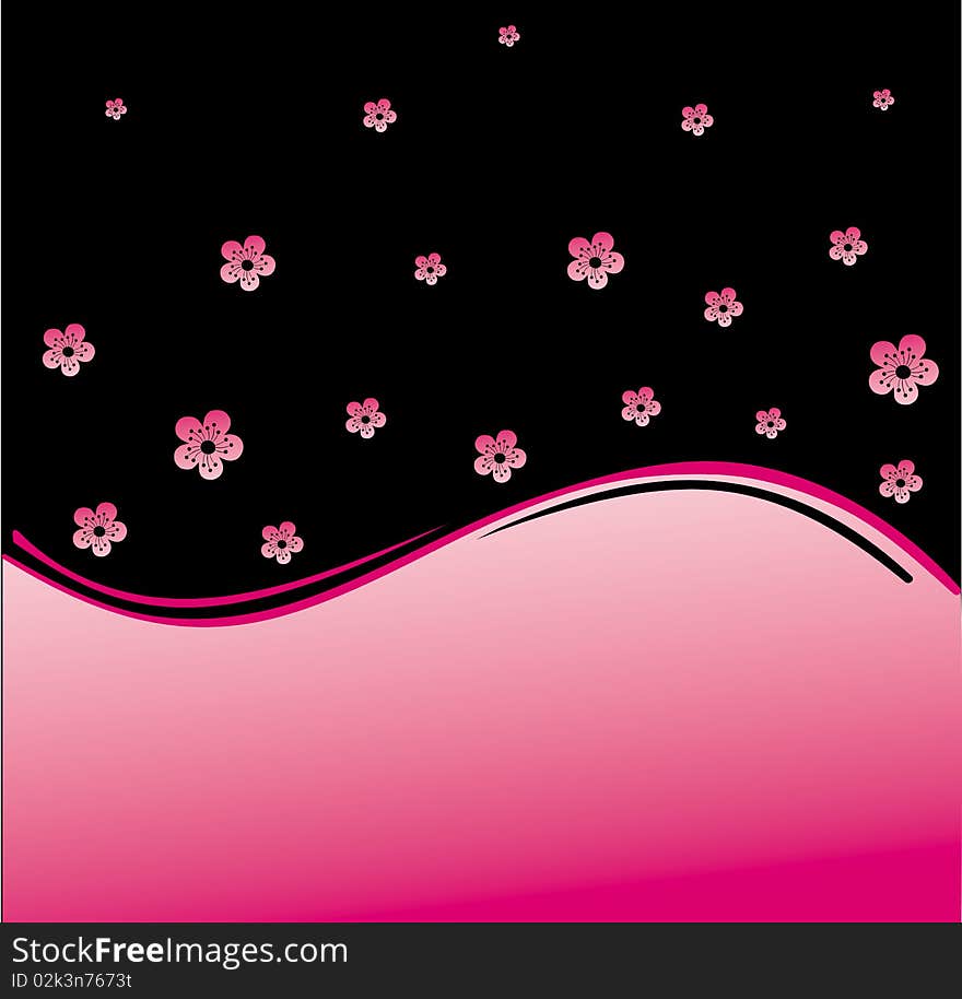 A illustration of flower background design. A illustration of flower background design