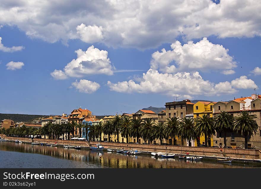 Bosa and Temo river