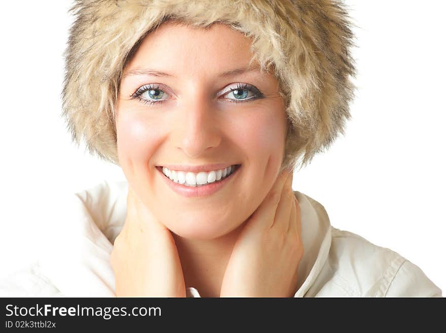 Woman In Furry Hat