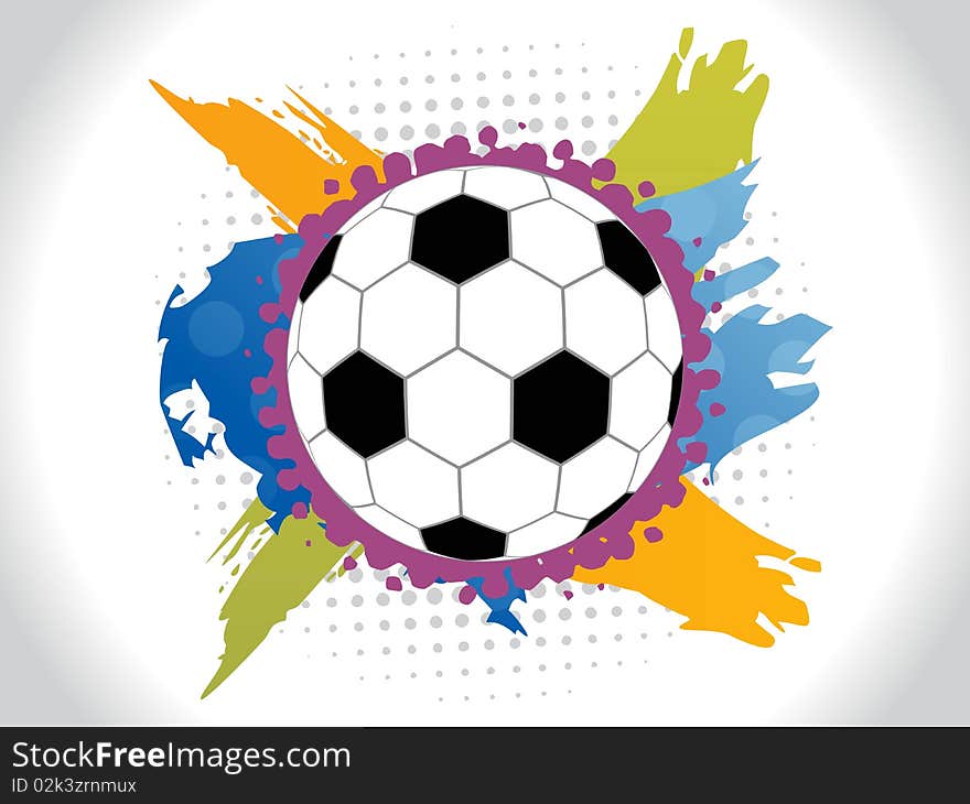 Abstract colorfull football background