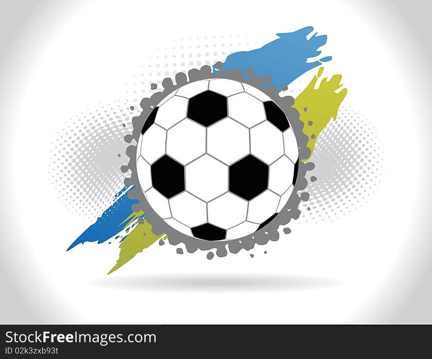 Abstract Halftone Football Background