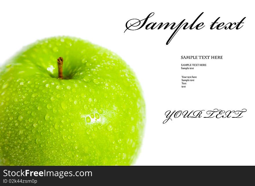 Green Apple isolated on white background