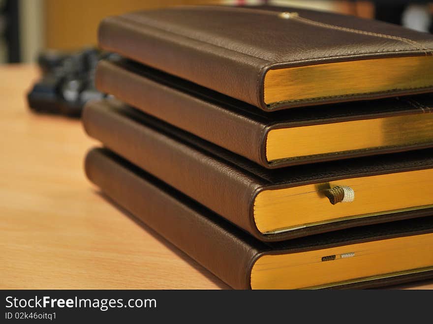 Stack of diaries