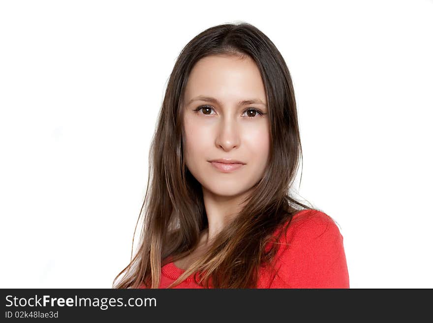 Young female with natural make up. Young female with natural make up