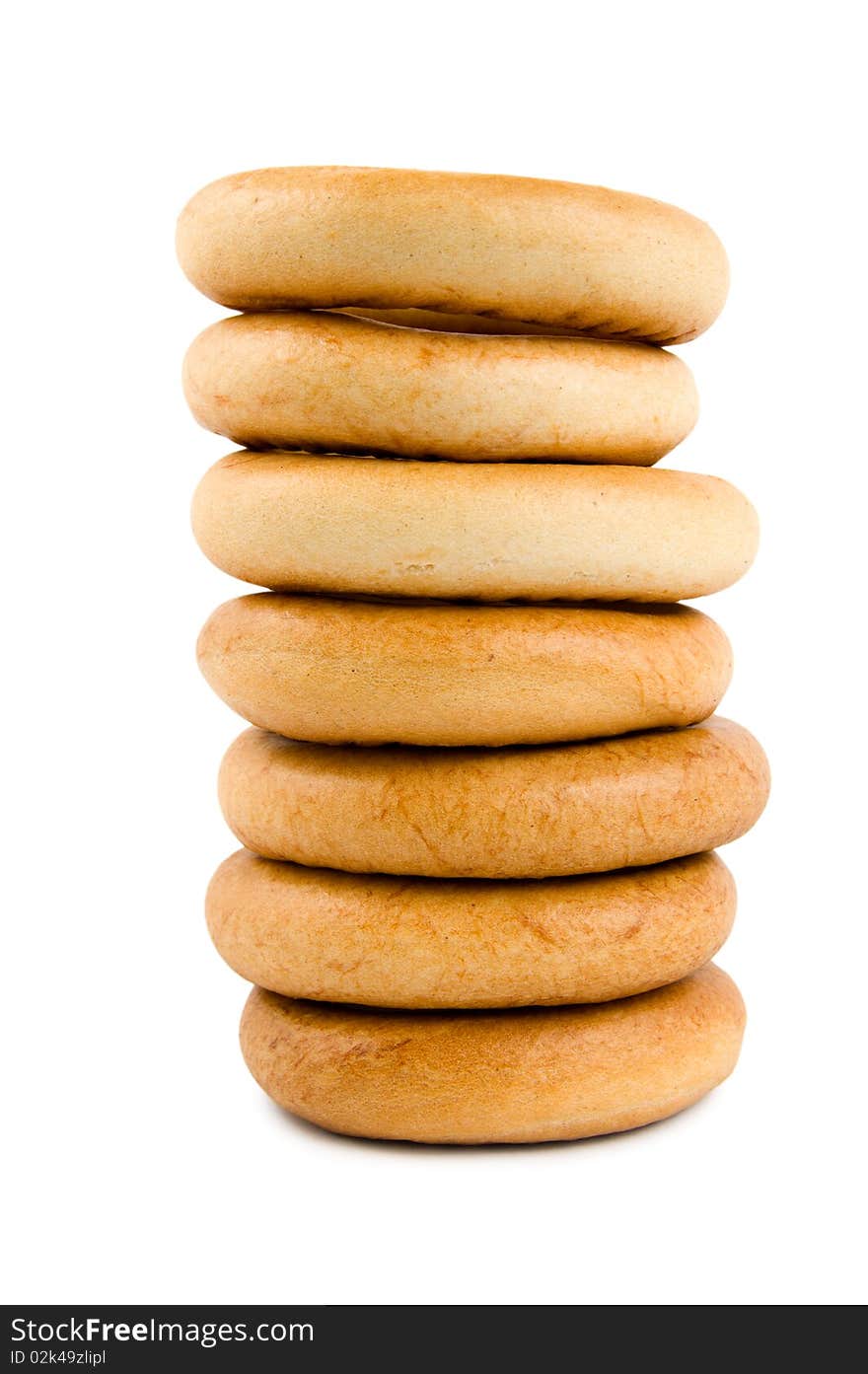 Bagels isolated on a white background