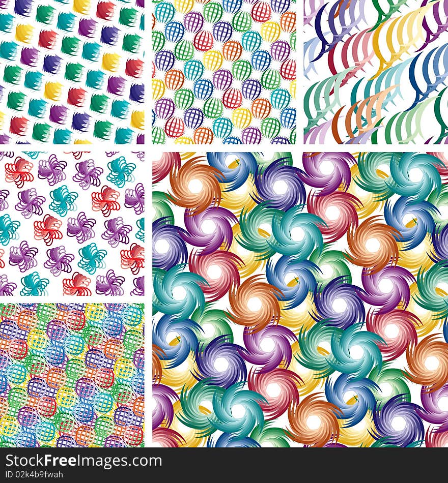 Seamless vivid patterns